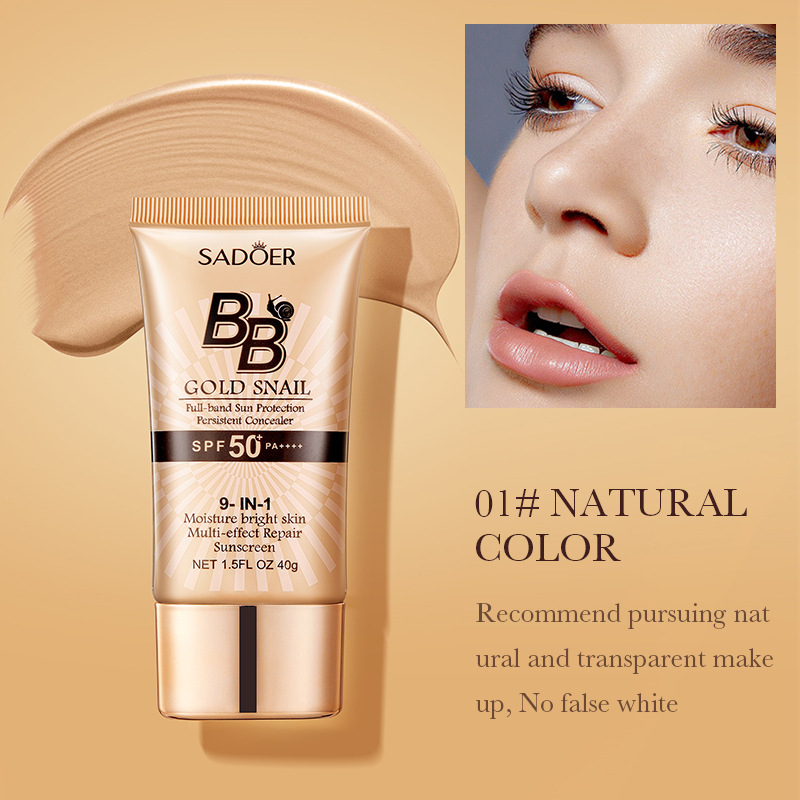 Spf 50 Sunscreen - SADOER Crème BB écran solaire à