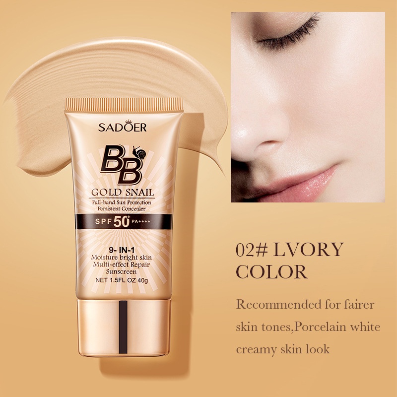 SADOER Crème BB écran solaire  - Spf 50 Sunscreen avis et prix
