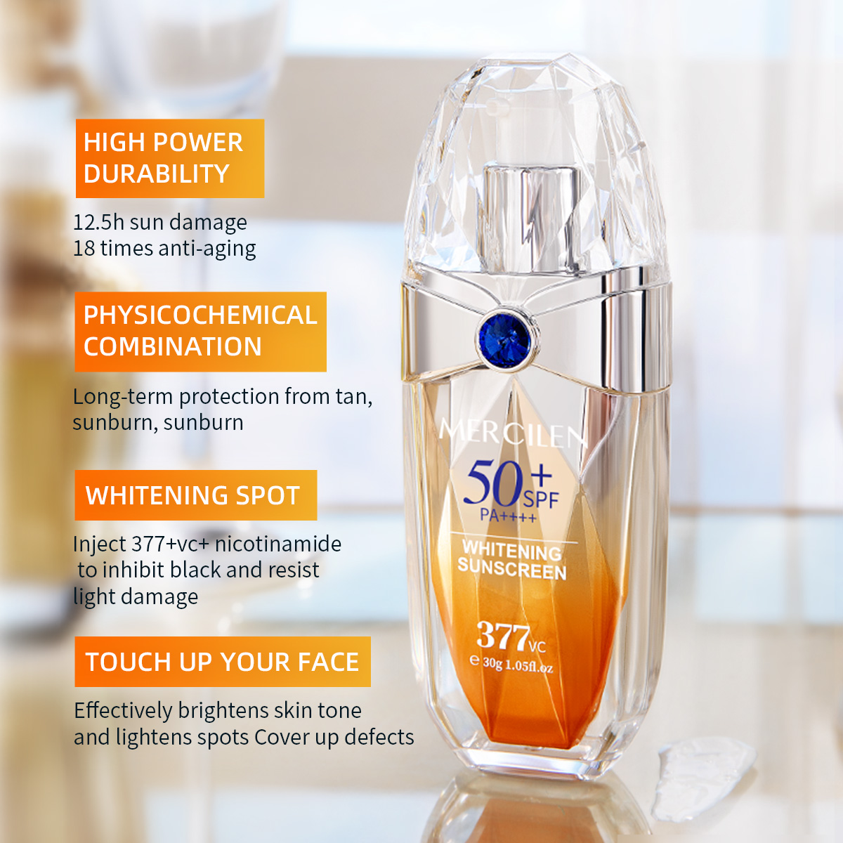 Crème solaire Mercilen 30g, Sp - Spf 50 Sunscreen avis et prix
